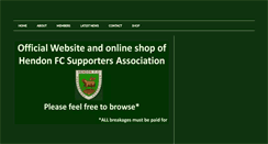 Desktop Screenshot of hendonsupporters.com