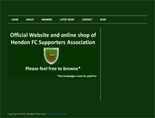 Tablet Screenshot of hendonsupporters.com